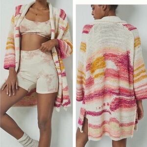 Anthropologie Daily Practice Bethany Sunrise Oversized Cardigan XS/S